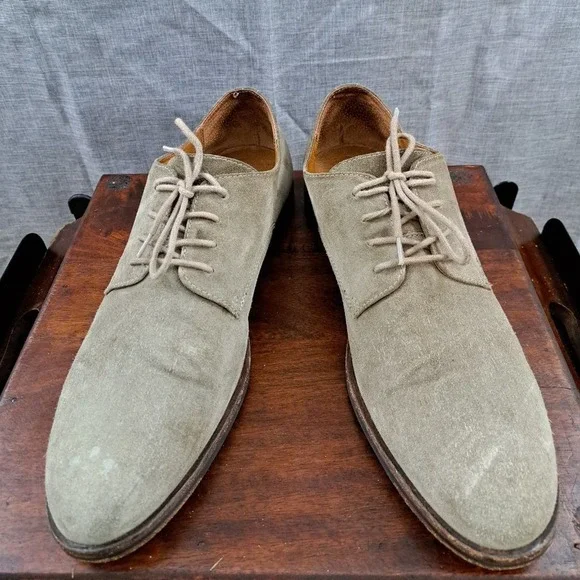 Frye | Shoes | Frye Mens Size 3 Green Suede Cap Toe Oxford  display picture 3